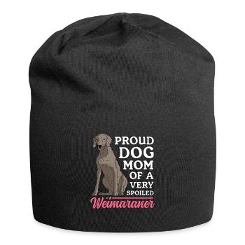 Weimaraner Mom Hunde Hundebesitzerin Geschenk - Jersey-Beanie - Schwarz - Vorne