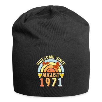 Millésime août 1971 - Bonnet en jersey - noir - Devant