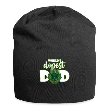 Le papa le plus dopé du monde - Bonnet en jersey - noir - Devant