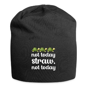 Turtle Gift Kids Reptiles Sea Beach - Jersey Beanie - black - Front