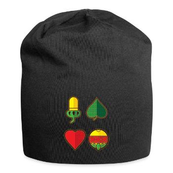 Schafkopfkarten Bayerisches Schafkopf Schnapsen - Bonnet en jersey - noir - Devant