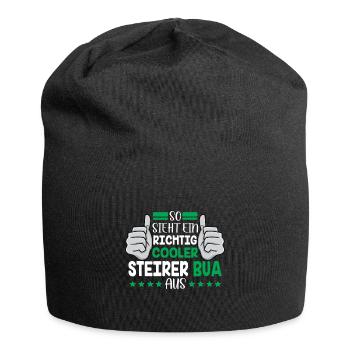 Voici à quoi ressemble un vrai Bua de Styrie de Styrie - Bonnet en jersey - noir - Devant