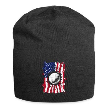 Golf Torn American Flag Golfeur - Bonnet en jersey - charbon - Devant