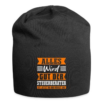 Alles Wird Gut Der Steuerberater Ist Jetzt Da und - Jersey-Beanie - Schwarz - Vorne