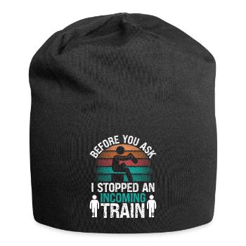 Drôle de jambe Amputé Humour Amputé Jambe Survivant - Bonnet en jersey - noir - Devant