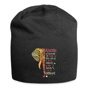 Elephant - Jersey Beanie - black - Front