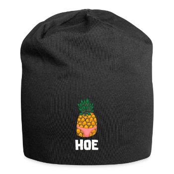 Pineapple Tropical Hawaii Gift Kids Men's Fruit - Jersey Beanie - black - Front