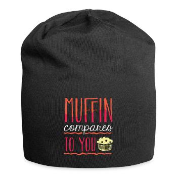 Chef pâtissier Boulanger Muffin se compare à vous - Bonnet en jersey - noir - Devant