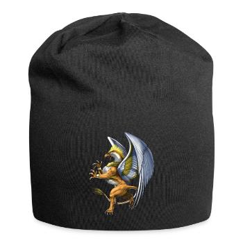 Griechische Mythologie Kreatur Griffin - Jersey-Beanie - Schwarz - Vorne
