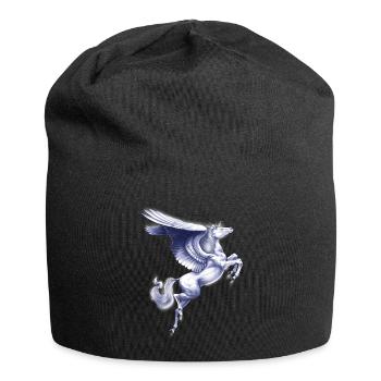 Griechisches Fabelwesen Pegasus - Jersey-Beanie - Schwarz - Vorne