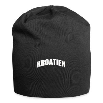 Kroatien - Jersey-Beanie - Schwarz - Vorne