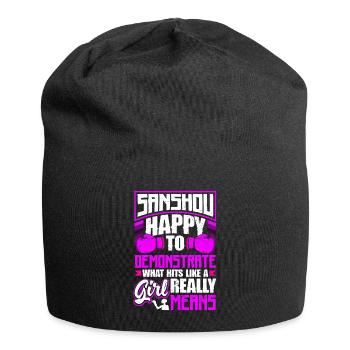 Chinese Martial Arts Chinese Boxing Sanshou - Jersey Beanie - black - Front