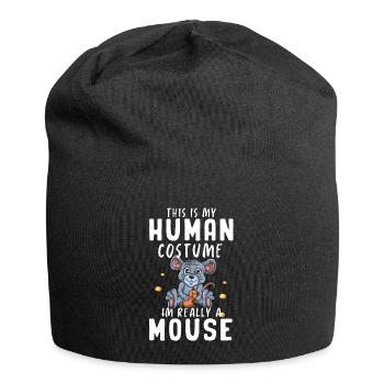 Souris Cadeau Souris Enfants Hommes Souris Conseils - Bonnet en jersey - noir - Devant
