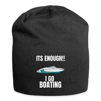 Boot Regatta . Motorboot Motoryacht . Yacht Segeln - Jersey-Beanie - Schwarz - Vorne