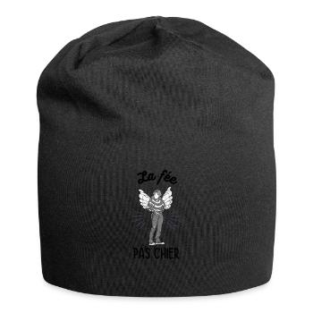 Humour pour femme la fee pas chier - Bonnet en jersey - noir - Devant