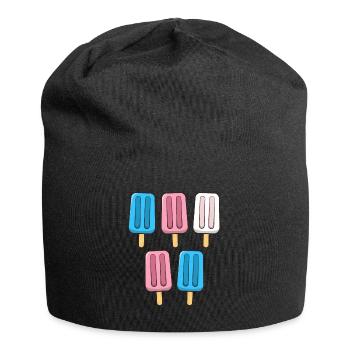 Transgender Popsicles 4th of July Trans Subtle - Jersey Beanie - black - Front