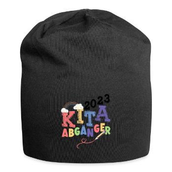 Kita Abgänger 2023 Kindergarten Geschenk - Jersey-Beanie - Schwarz - Vorne