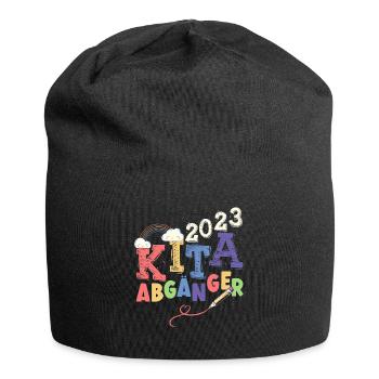 Kita Abgänger 2023 Kindergarten Geschenk - Jersey-Beanie - Schwarz - Vorne