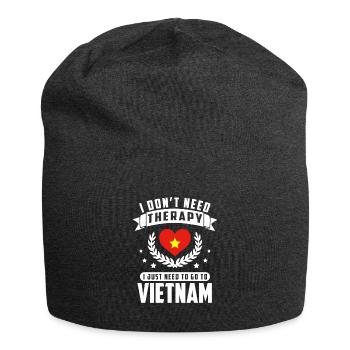 PAS BESOIN DE THÉRAPIE ALLER AU VIETNAM - Bonnet en jersey - charbon - Devant