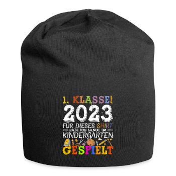 Kinder Kindergarten Absolvent 2023 Kita Geschenk - Jersey-Beanie - Schwarz - Vorne