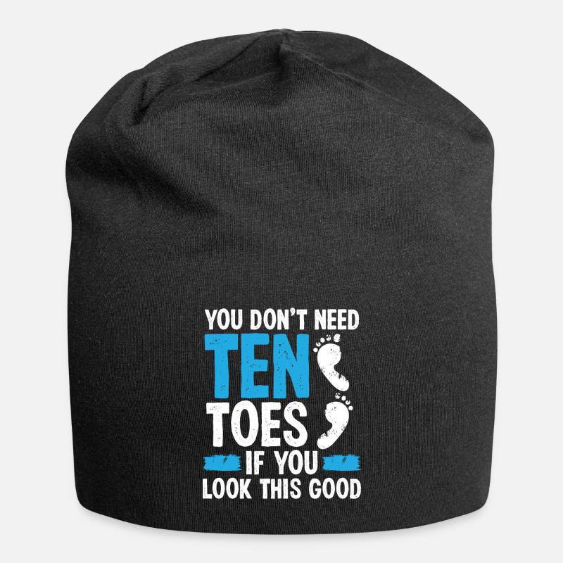 Toe Amputee Look this good Amputated Toe Survivor - Jersey-Beanie - Schwarz