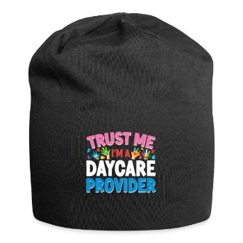 Childcare Daycare Provider Teacher - Jersey Beanie - black - Front