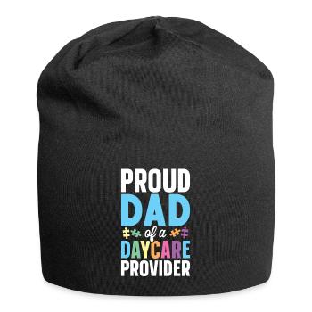 Childcare Daycare Provider Teacher - Jersey Beanie - black - Front