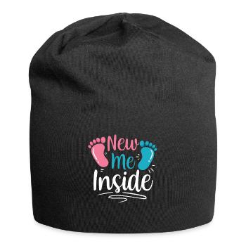 The New Me Inside Sweet Baby Inside Pregnant - Jersey Beanie - black - Front