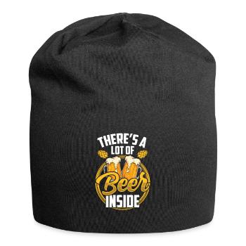 Il y a beaucoup de bière dedans Buvez de la bière à l’intérieur - Bonnet en jersey - noir - Devant