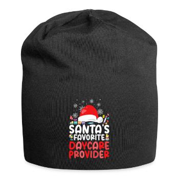 Childcare Daycare Provider Teacher - Jersey Beanie - black - Front