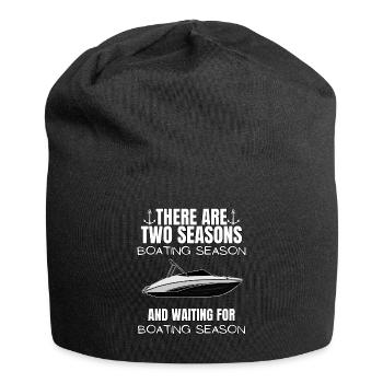 Boat Regatta . Powerboat motor yacht . Yacht Sailing - Jersey Beanie - black - Front