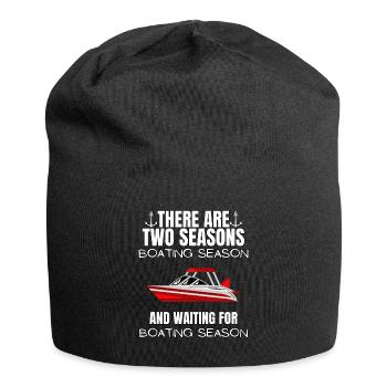 Boot Regatta . Motorboot Motoryacht . Yacht Segeln - Jersey-Beanie - Schwarz - Vorne