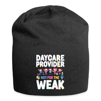 Childcare Daycare Provider Teacher - Jersey Beanie - black - Front