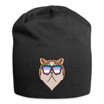 Transgender Transsexuell Exotische Kurzhaarkatze - Jersey-Beanie - Schwarz - Vorne