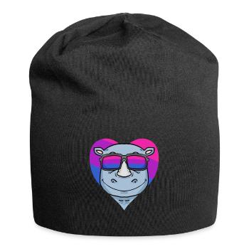 Bisexuell Nashorn Bisexualität Geschenk - Jersey-Beanie - Schwarz - Vorne