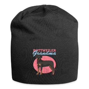 Rottweiler Grandma Hunde Hundebesitzerin Geschenk - Jersey-Beanie - Schwarz - Vorne