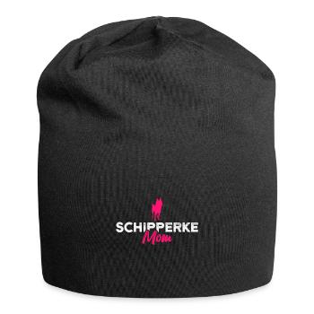 Schipperke maman - Bonnet en jersey - noir - Devant