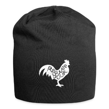 Regulieren Sie Ihren Schwanz - Jersey-Beanie - Schwarz - Vorne