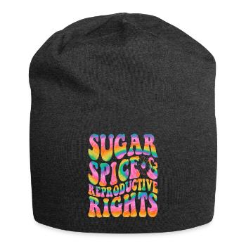 Sugar Spice and reproductive rights - Jersey Beanie - charcoal grey - Front