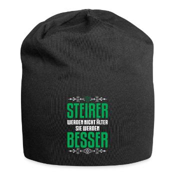 Les Styriens ne vieillissent pas, ils deviennent Styrie - Bonnet en jersey - noir - Devant
