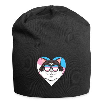 Transgenre Transsexuel Ragdoll Cat Gift - Bonnet en jersey - noir - Devant