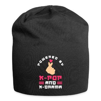 K-Pop K-Drama Musique pop coréenne - Bonnet en jersey - noir - Devant