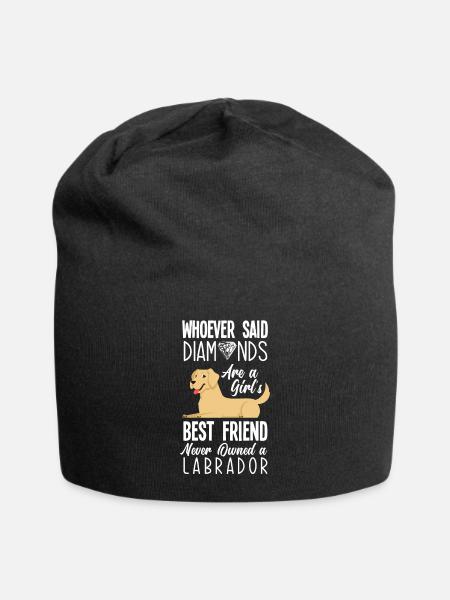 Labrador - Jersey-Beanie - Schwarz