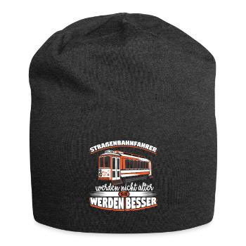 Straßenbahn Straßenbahnfahrer S-Bahn - Jersey-Beanie - Anthrazit - Vorne
