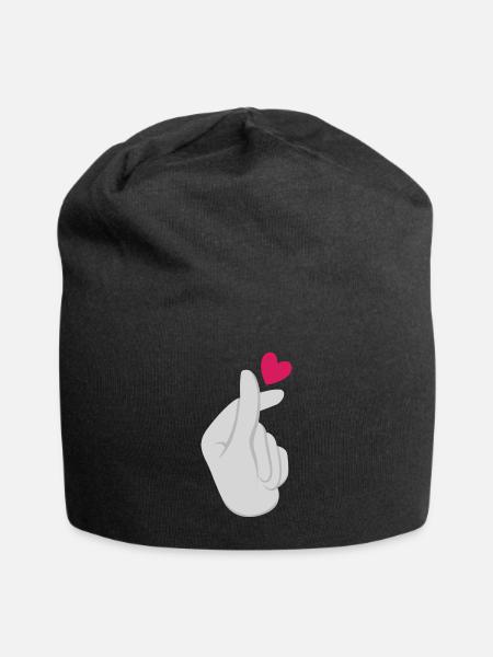 K-Pop K-Drama Koreanische Popmusik - Jersey-Beanie - Schwarz