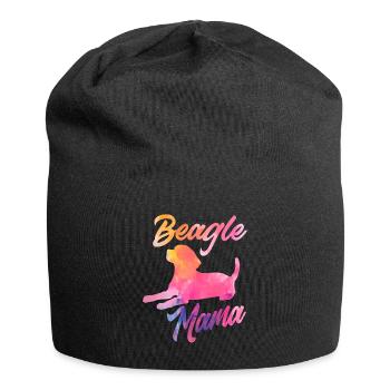 Drôle Beagle Cadeau Beagle Mama - Bonnet en jersey - noir - Devant