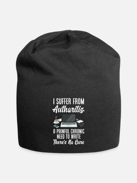 Author Author Funny Author Gift - Jersey Beanie - black