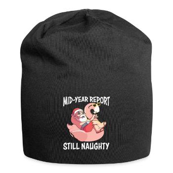 Funny Santa Summer Beach Vacation Christmas In Jul - Jersey Beanie - black - Front