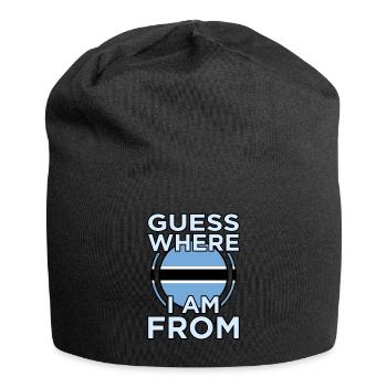 Botswana - Jersey-Beanie - Schwarz - Vorne
