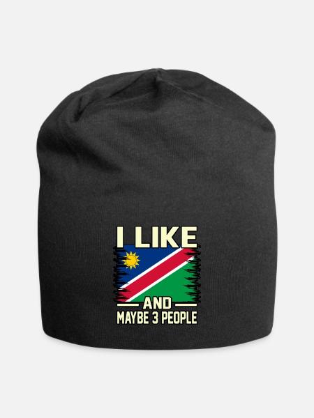 Namibia - Jersey-Beanie - Schwarz